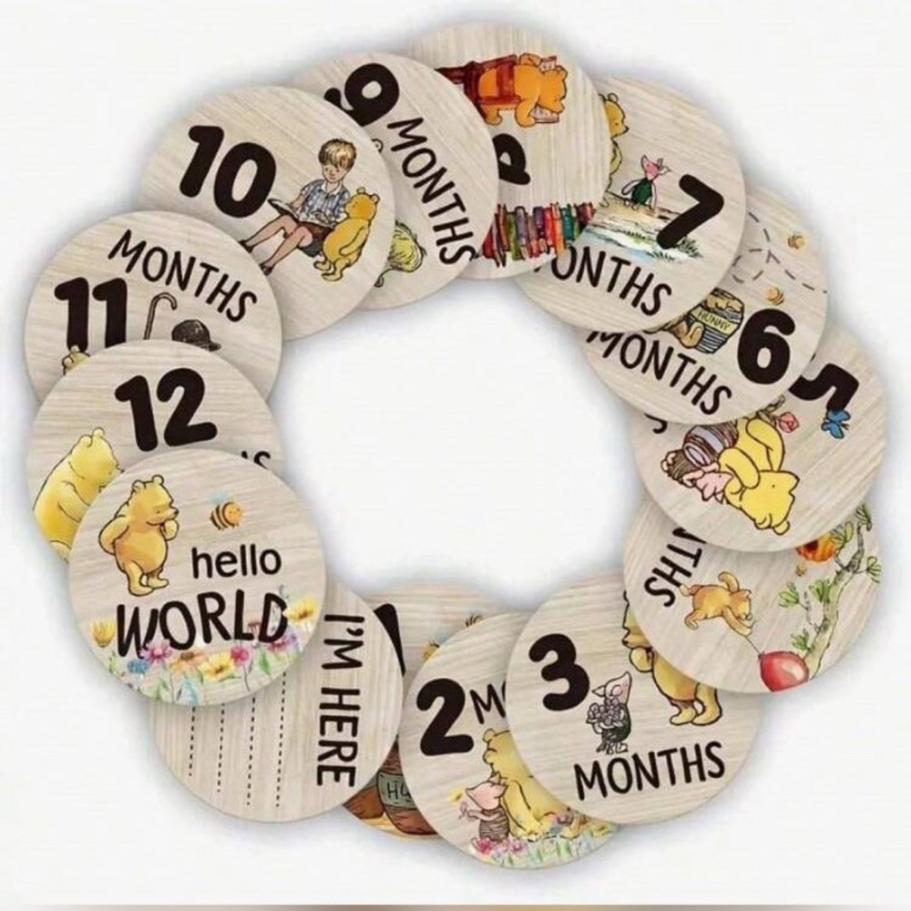 Light Beige Circular Milestone Tracker with Colorful Accents